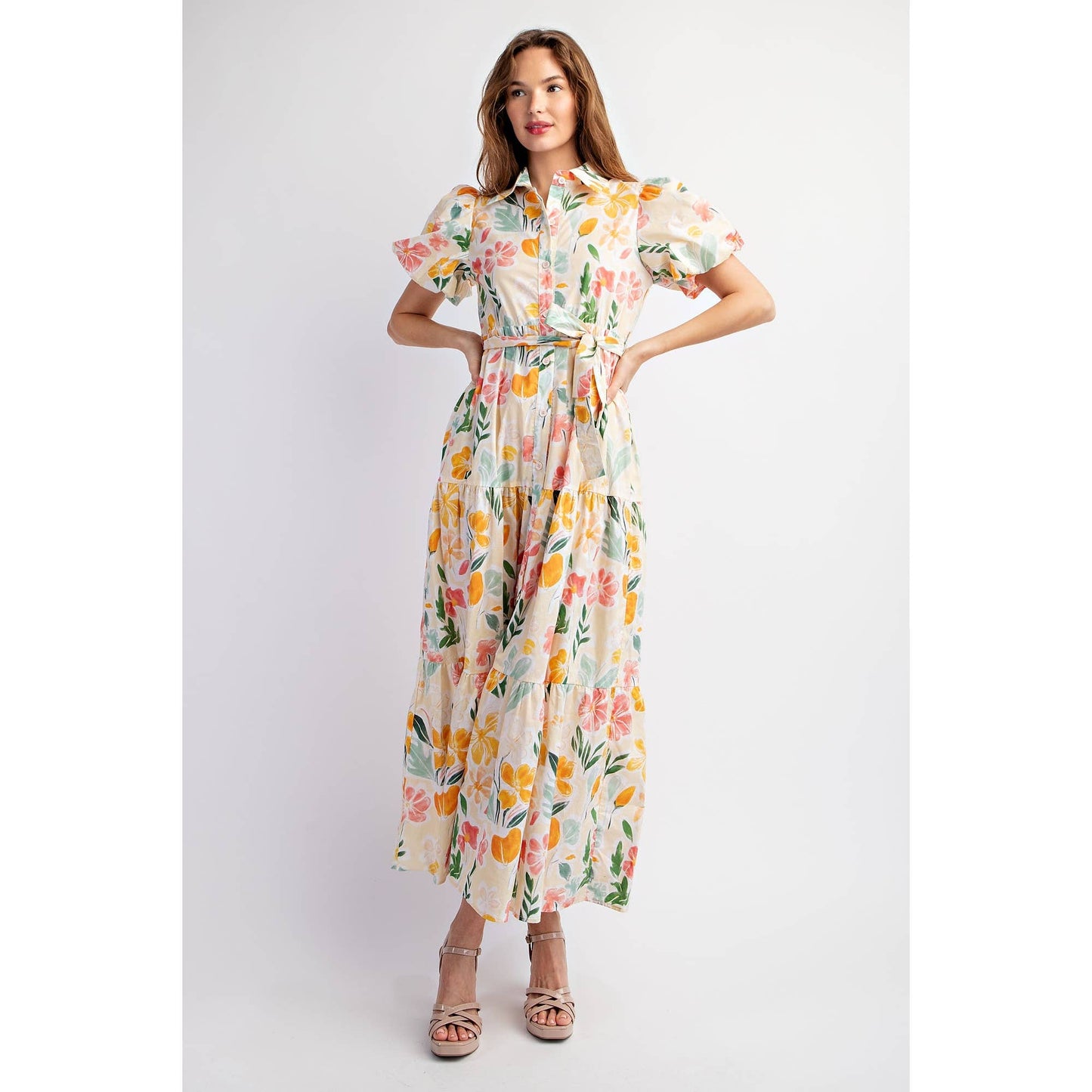 Floral Tiered Maxi Dress
