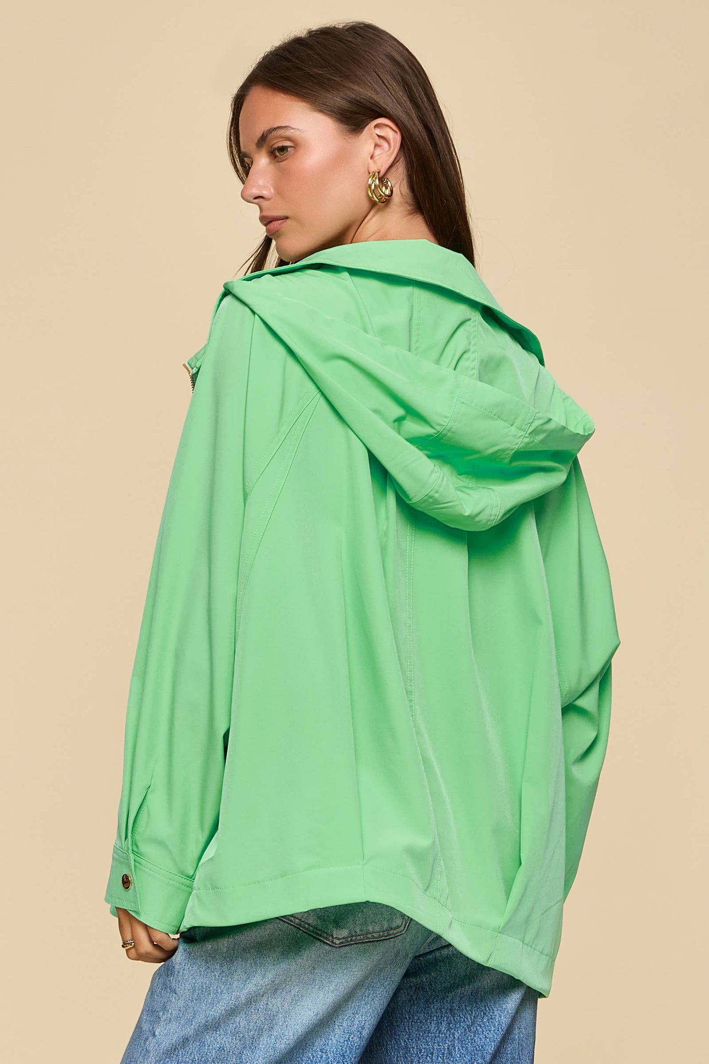 Easy A-Line Jacket w/ Hoodie