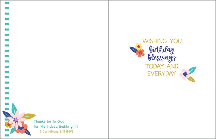 Birthday Card | Flower Cake