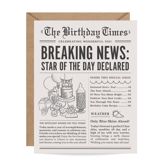 Birthday Card | The Birthday Times