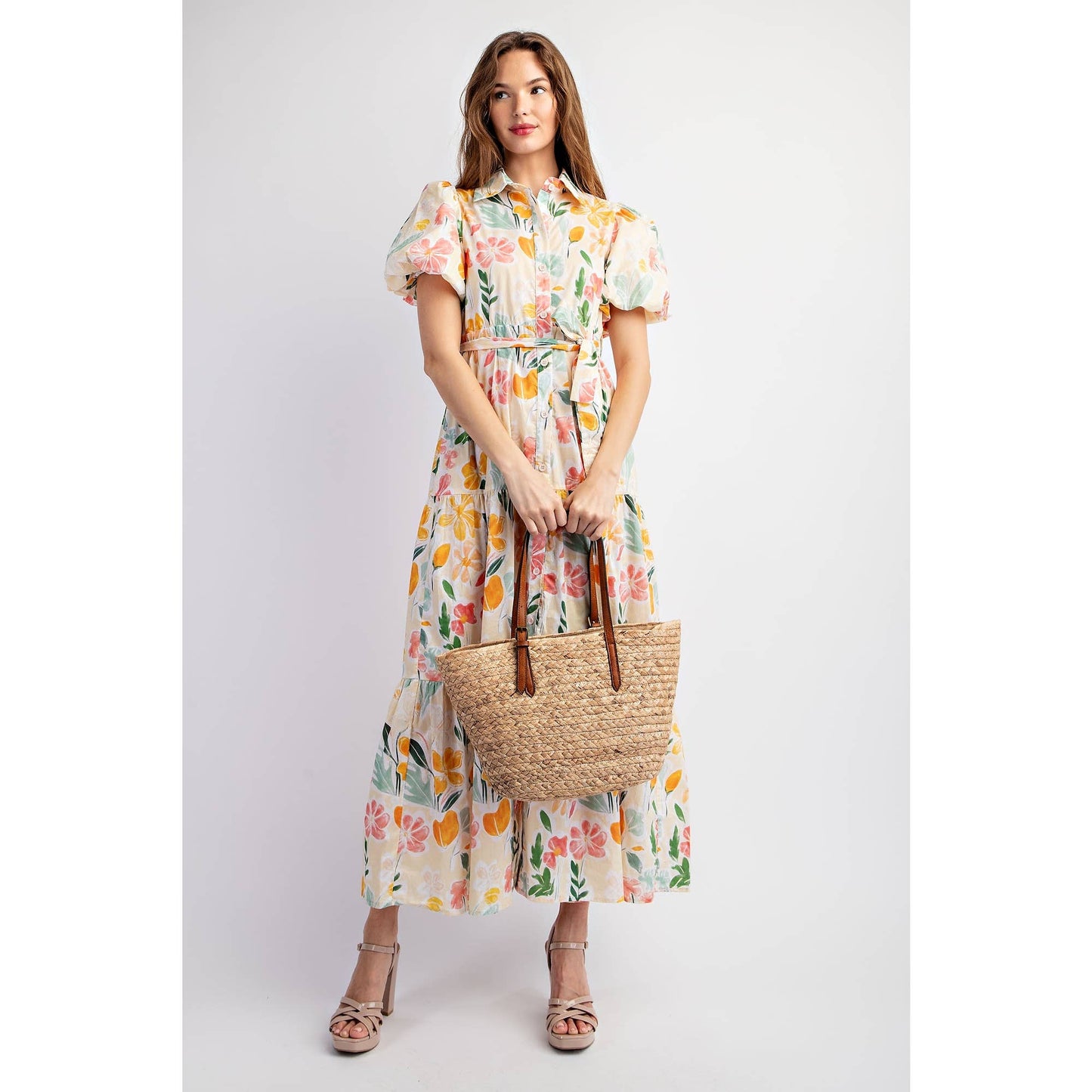 Floral Tiered Maxi Dress