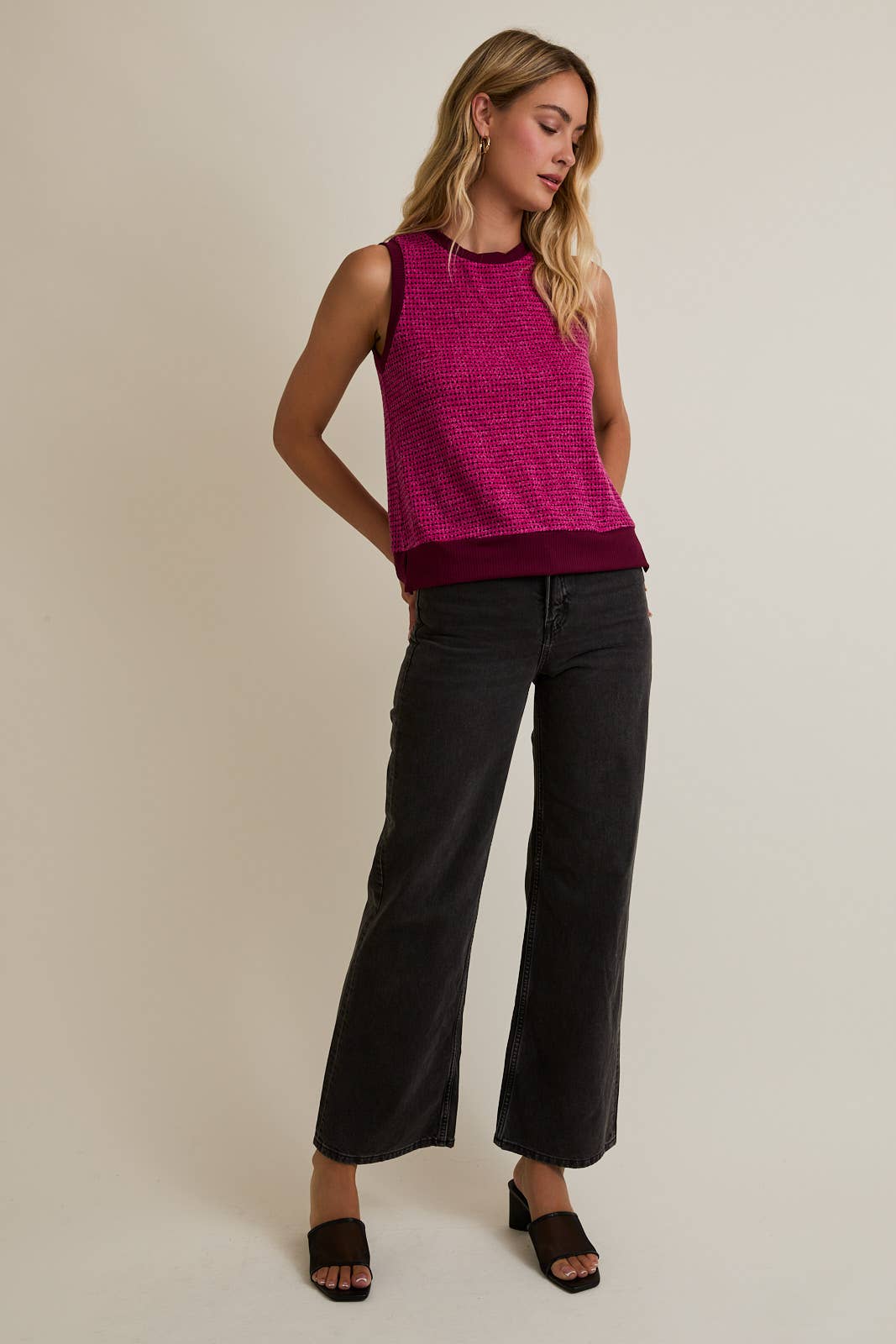 Magenta Sweater Vest