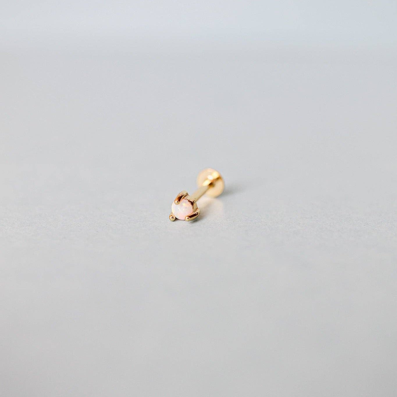 Opal Gem Flat Back Stud
