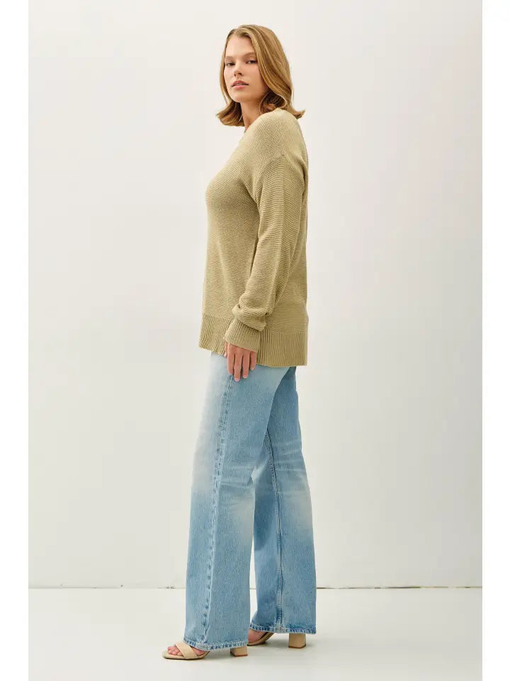 Basic Round Neck Boyfriend Sweater