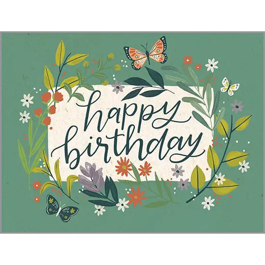 Birthday Card | Wildflower Wreath