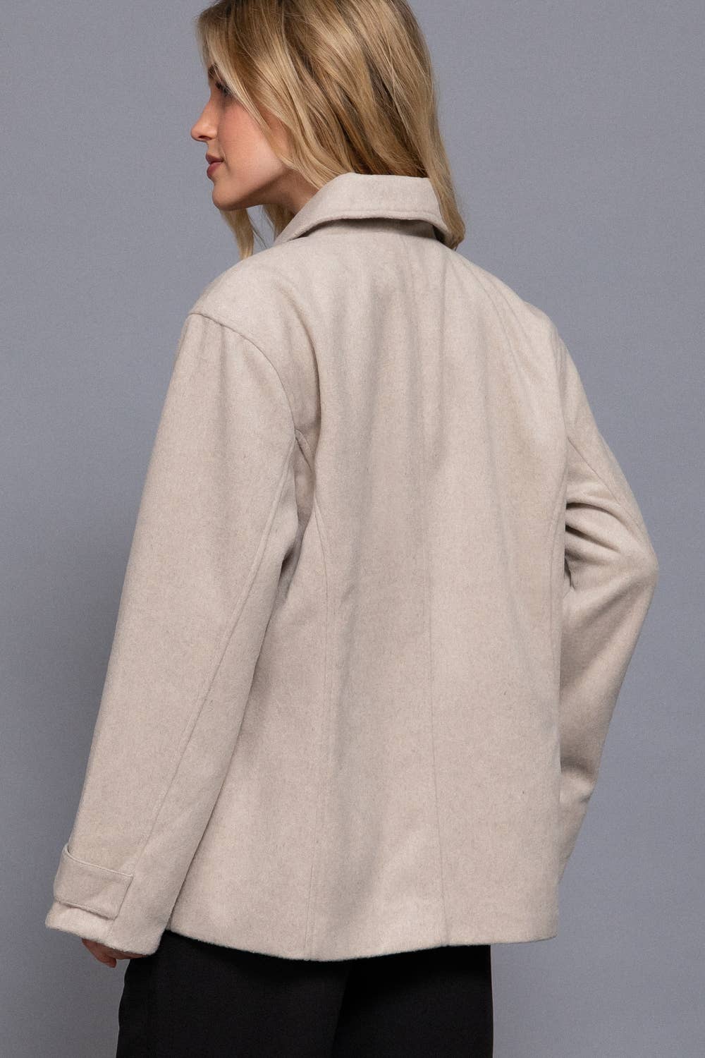 Felt Shacket | Cream