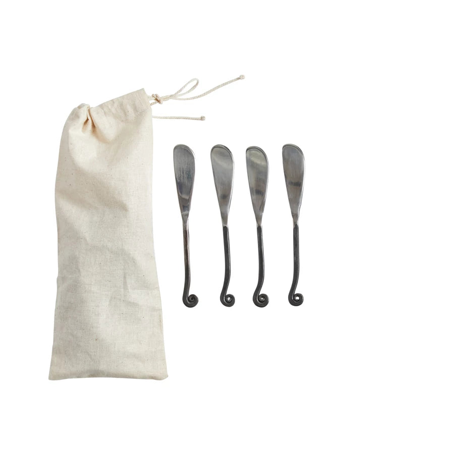 Hand-Forged Canape Knives Set