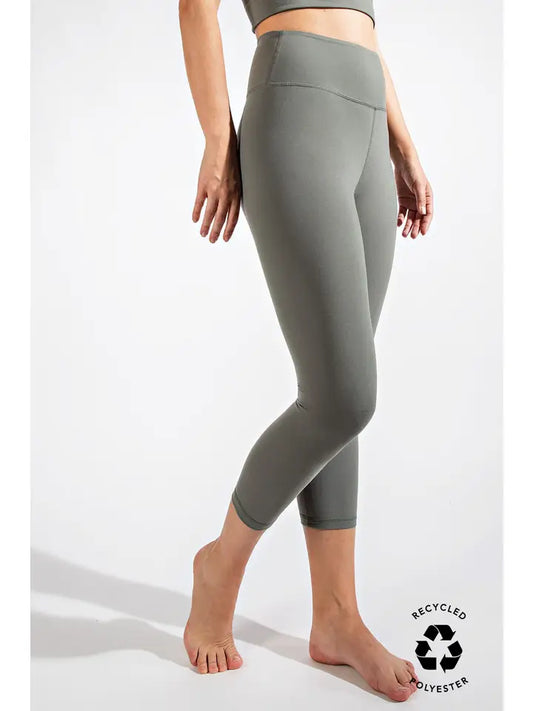 Butter Capri Leggings | Grey Sage