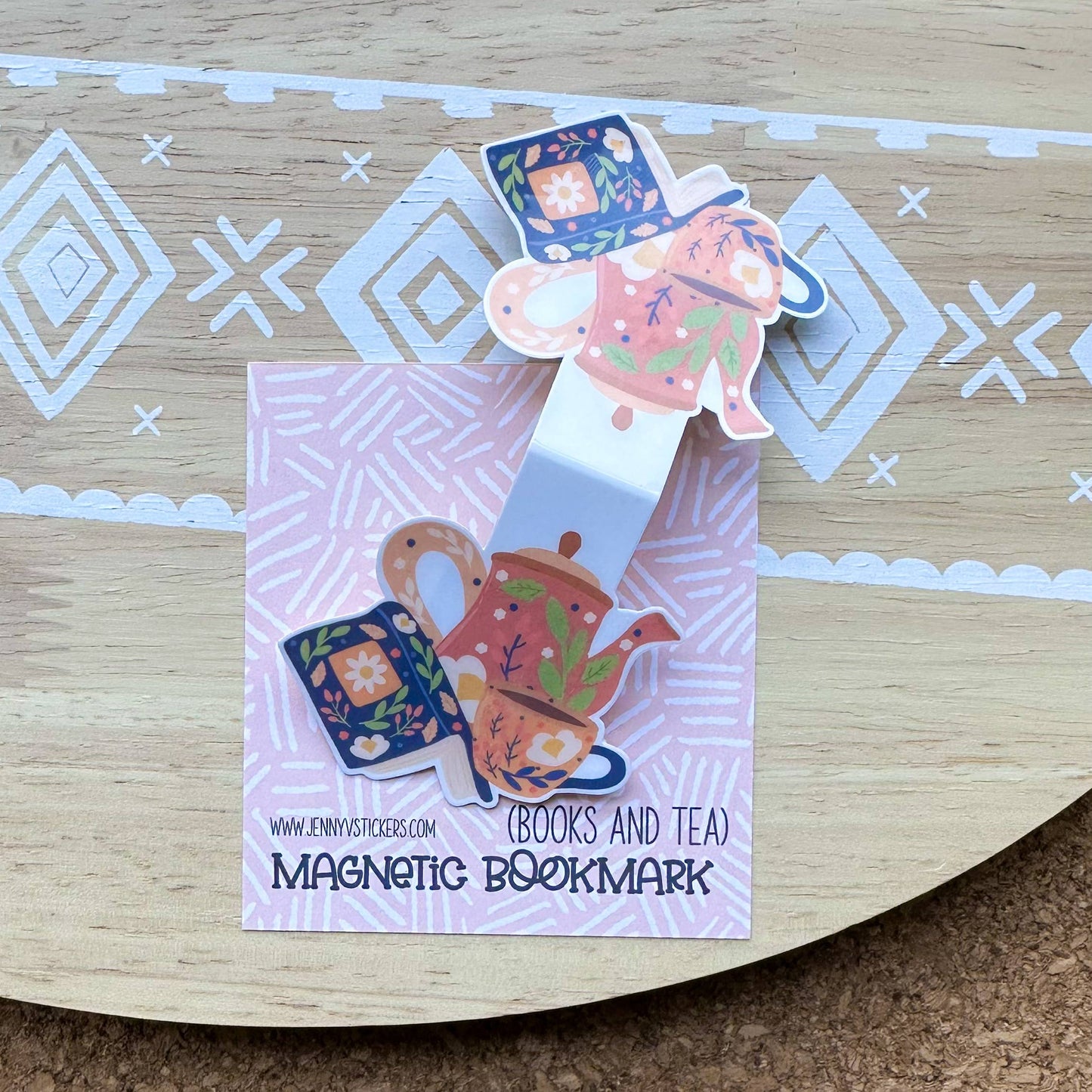 Magnetic Bookmark | Books & Tea