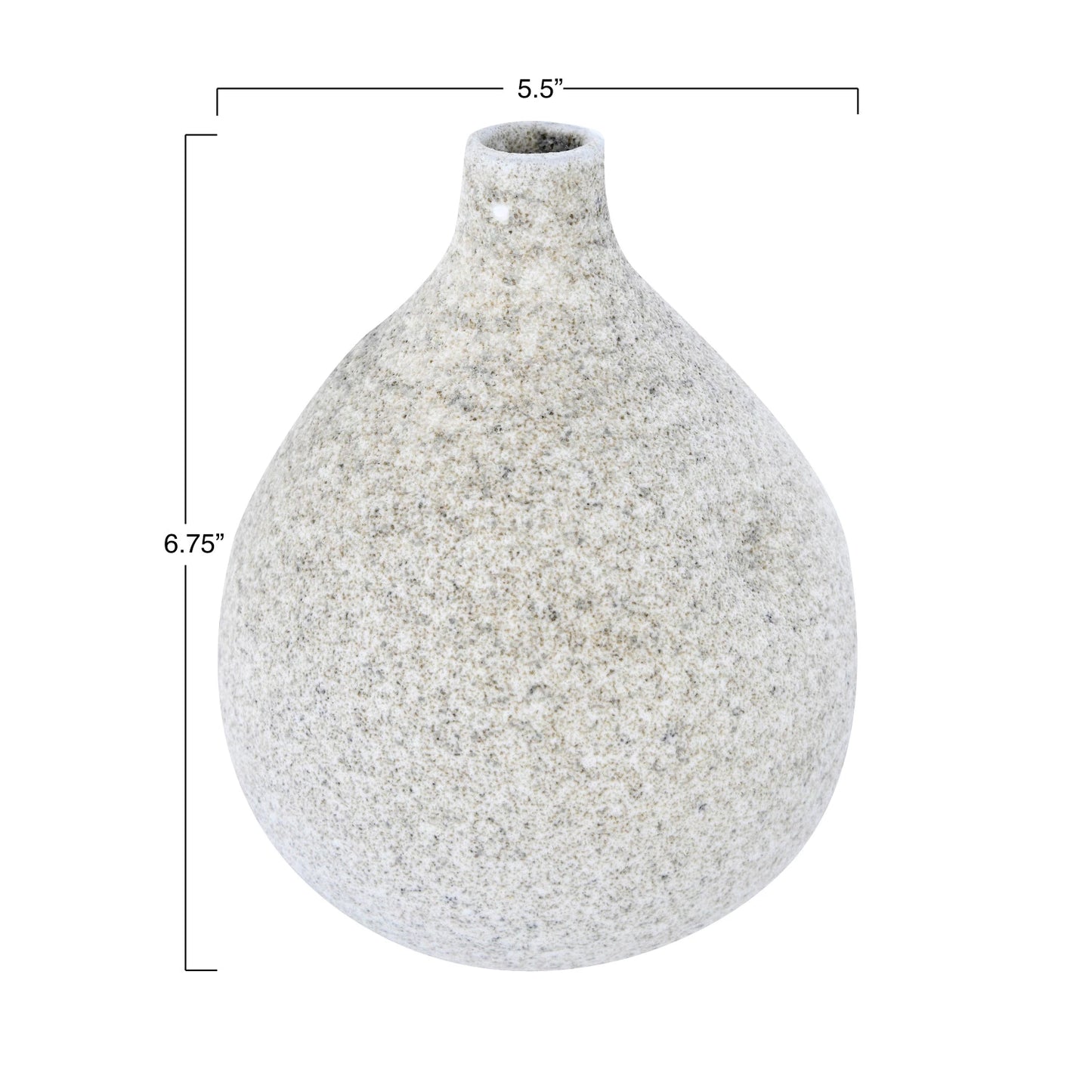 Terracotta Vase with Glaze