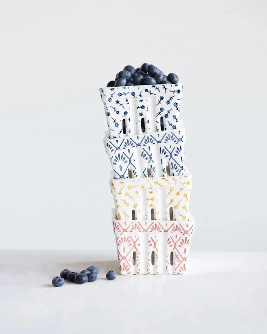 Berry Bowl with Pattern