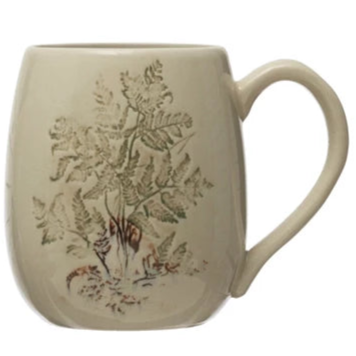 Debossed Stoneware Mug