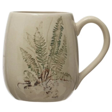 Debossed Stoneware Mug