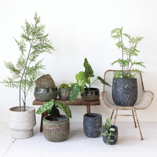 Coarse Terra-Cotta Planters