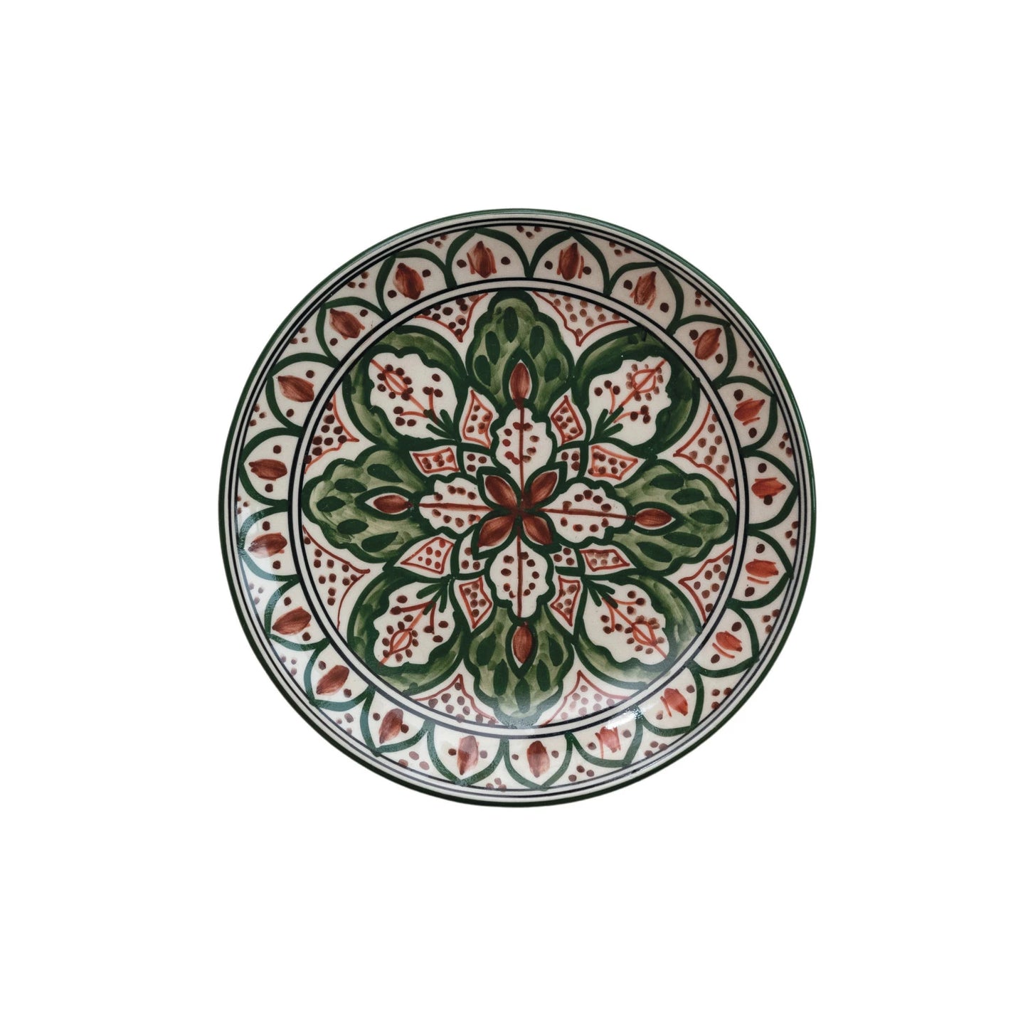 Hand-Painted Stoneware Plate