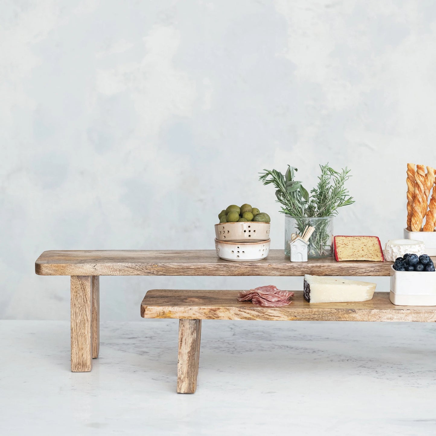 Mango Wood Nesting Pedestal