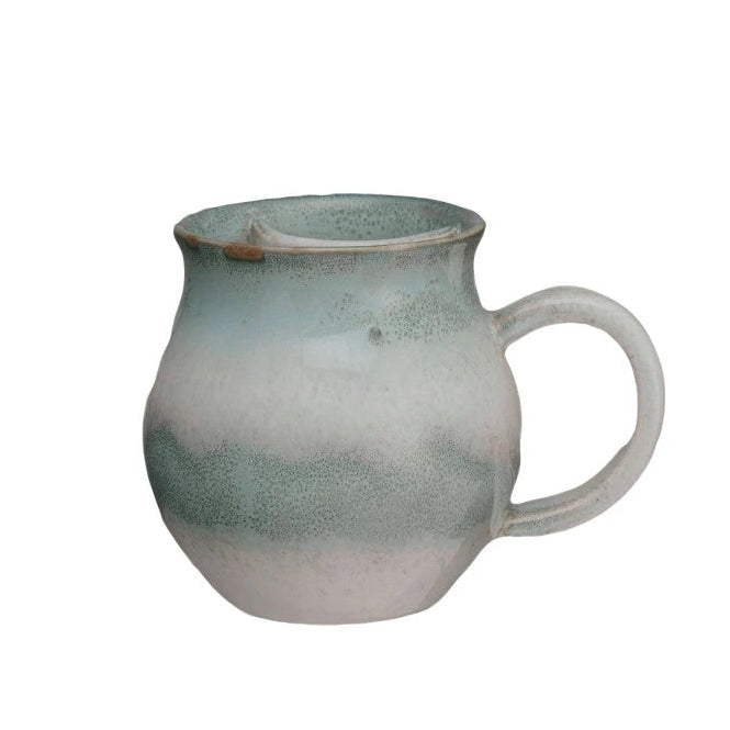 Stoneware Mug with Tea Bag Holder