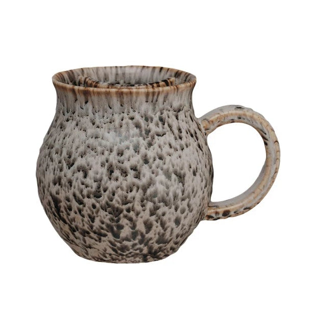 Stoneware Mug with Tea Bag Holder