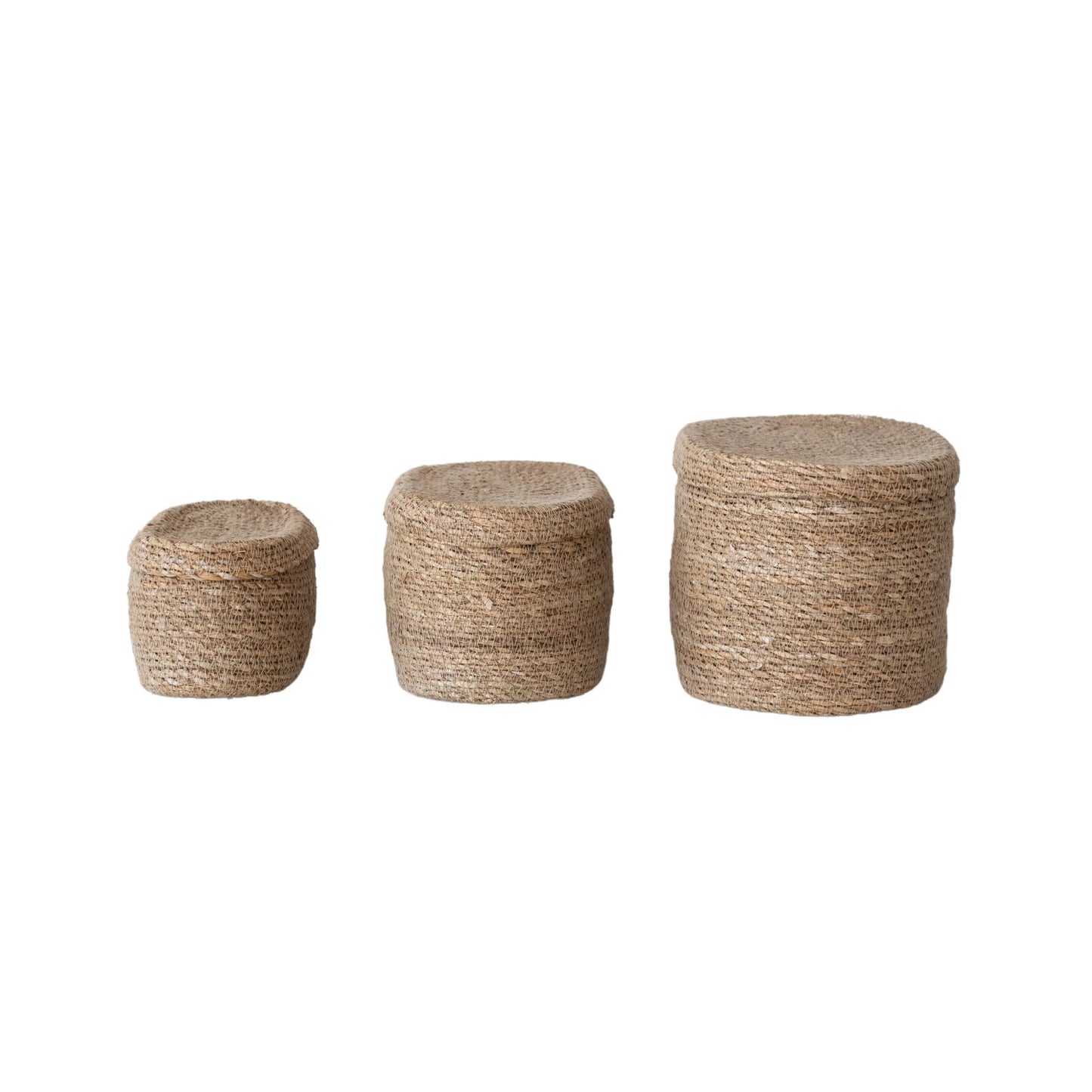Oval Hand-Woven Seagrass Baskets