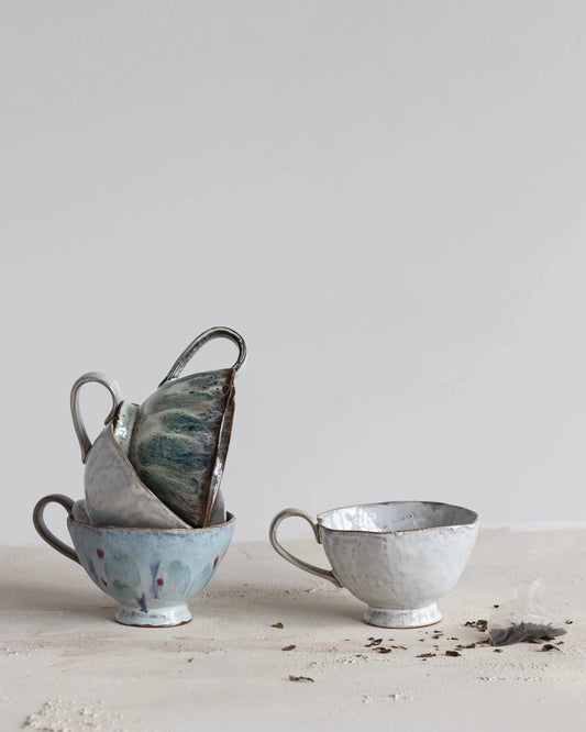 Stoneware Footed Mug