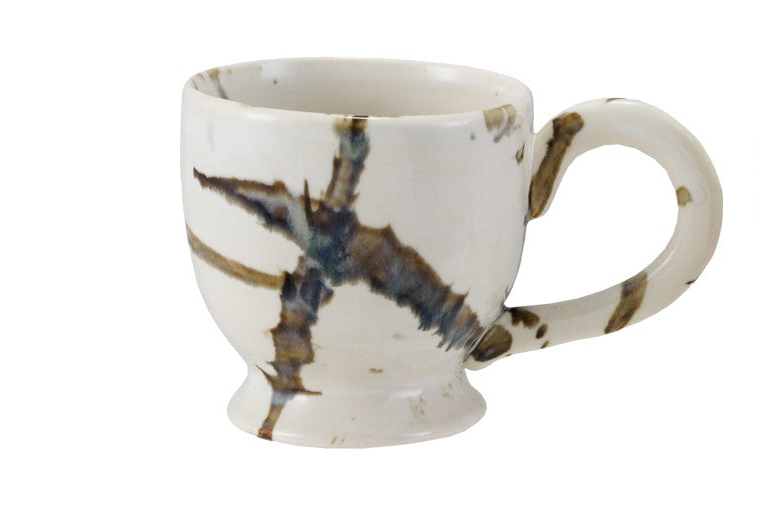 Footed Mug w/ Splatter