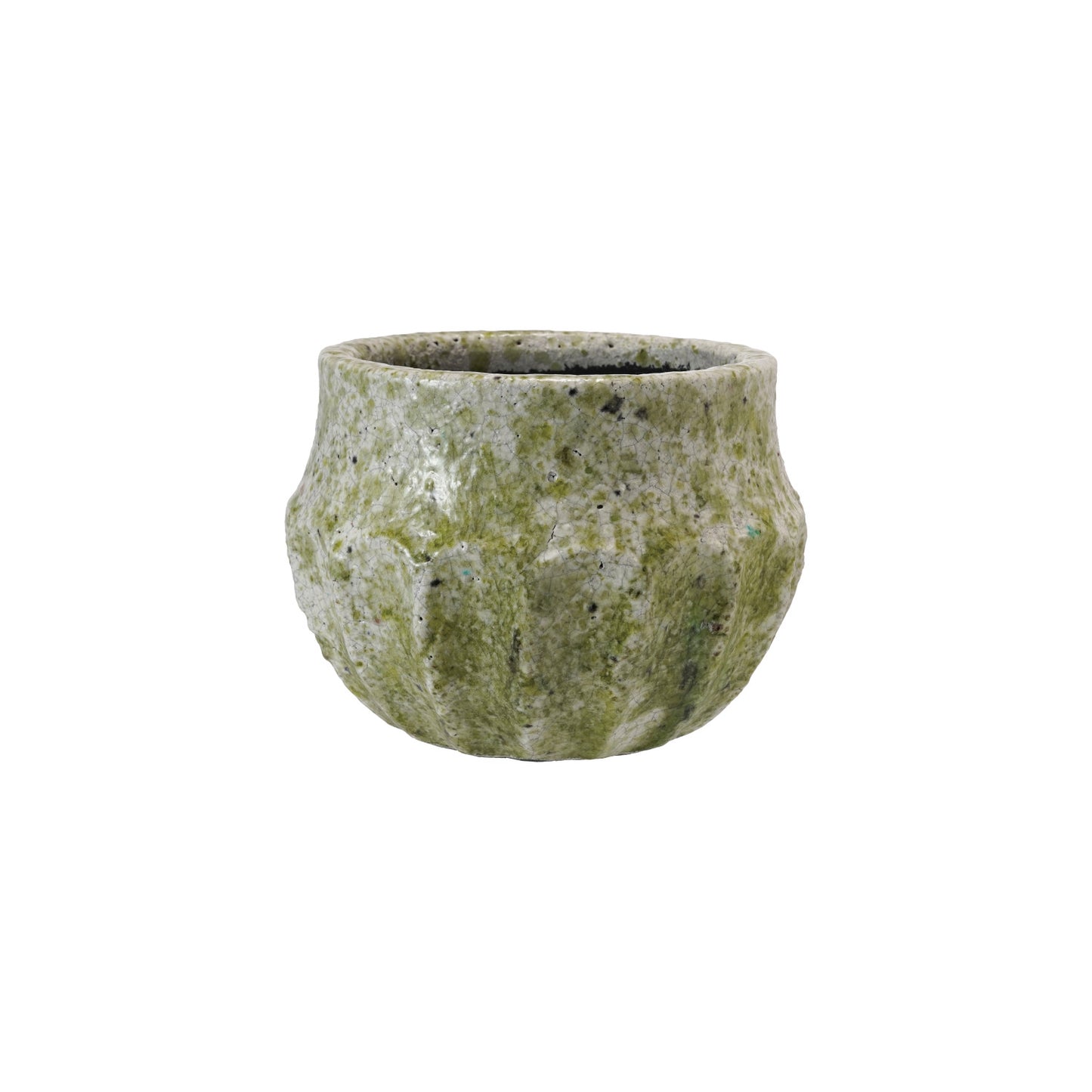 Terra-cotta Planter | Crackle Glaze
