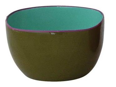 Enameled Stainless Steel Bowl