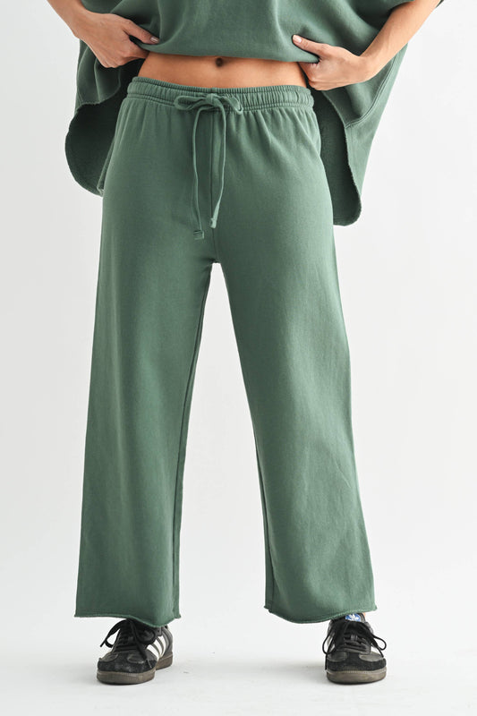 Malibu Wide-Leg Fleece Pants