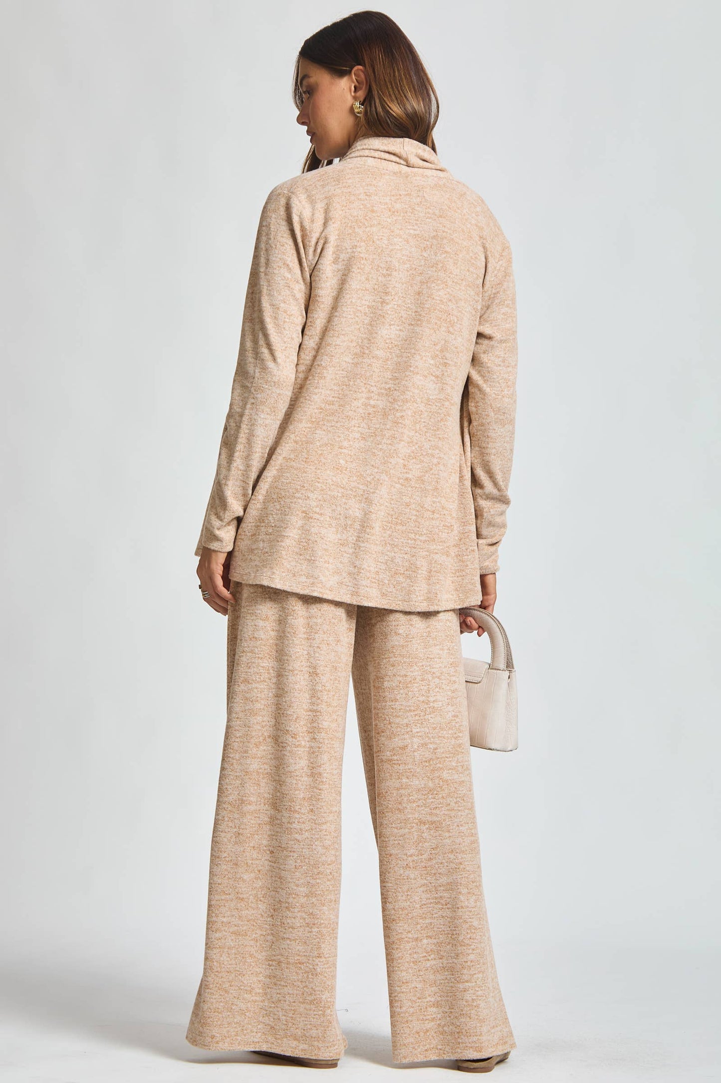 Soft Tank + Cardigan + Relaxed Pants Set