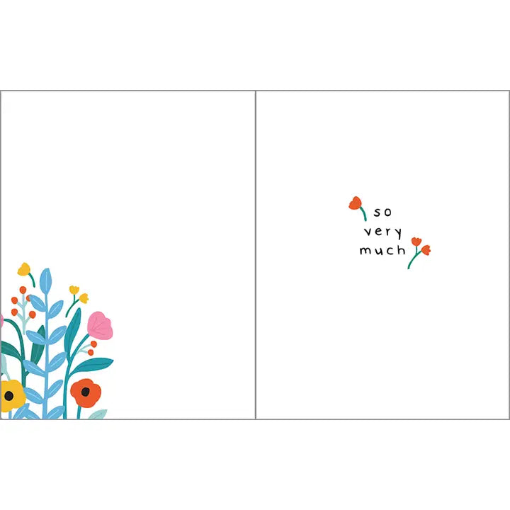 Thank You Card | Striped Pot of Flowers