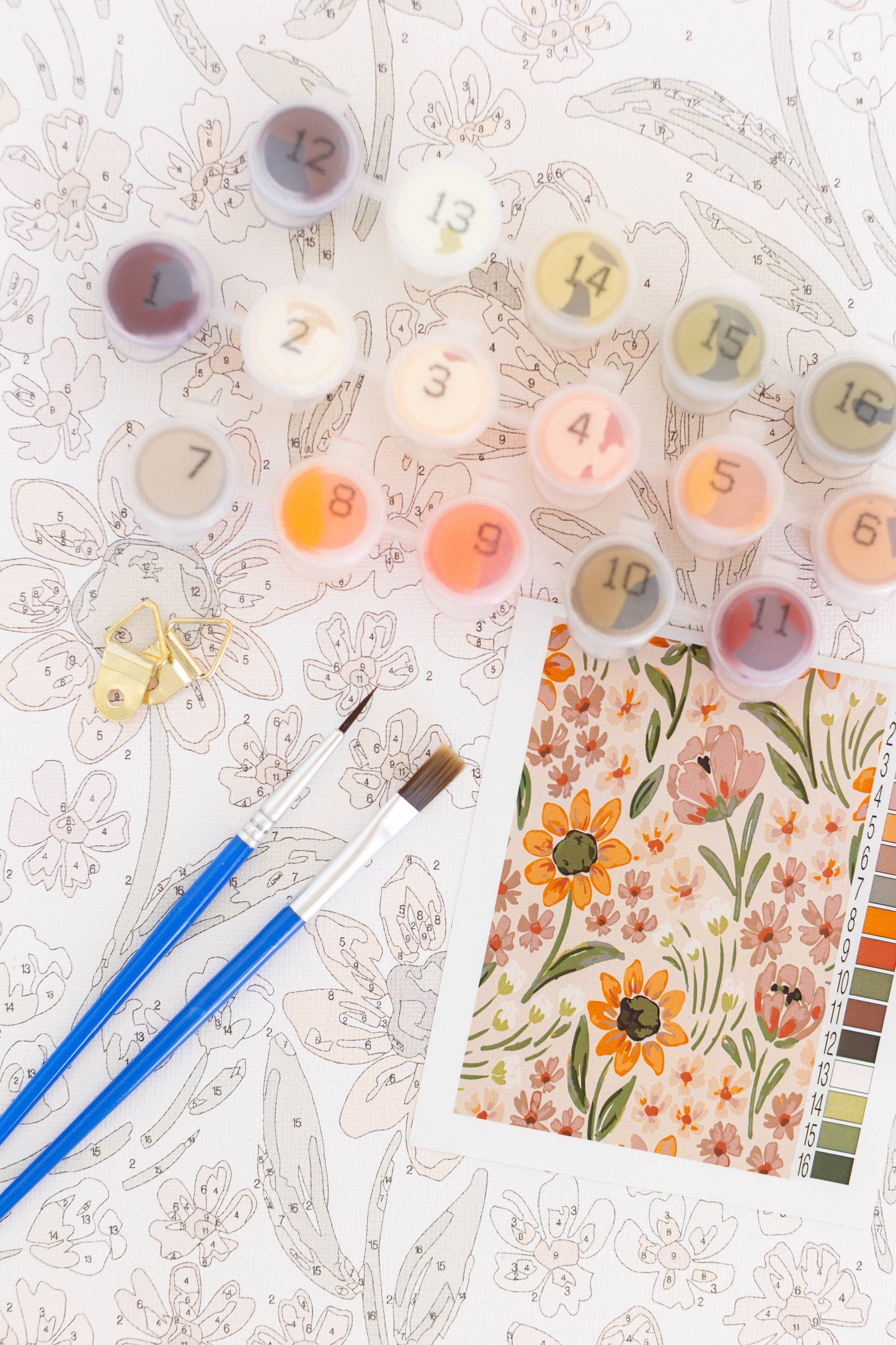 Paint By Number Kit | Sunny Poppies
