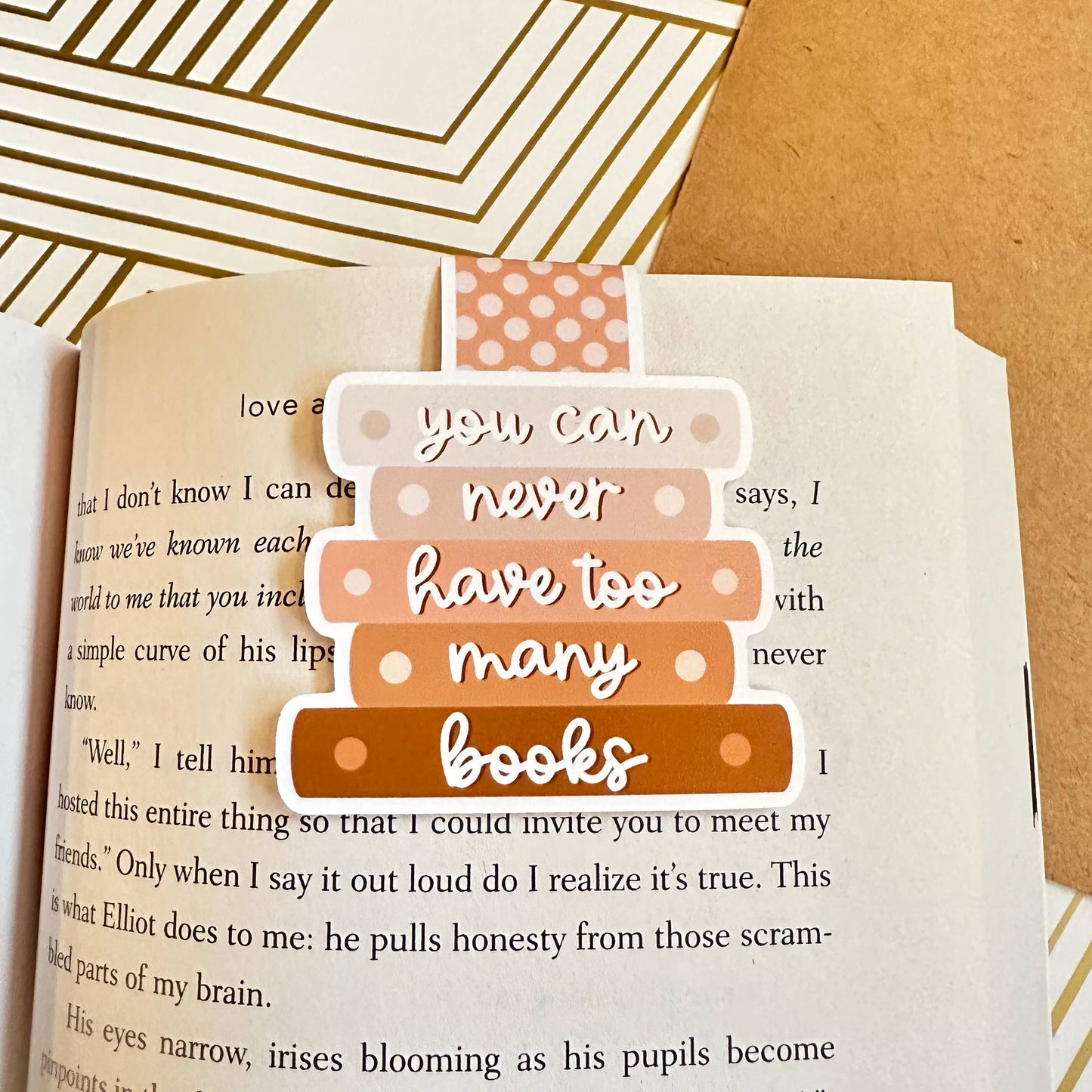 Magnetic Bookmark | Too Many Books