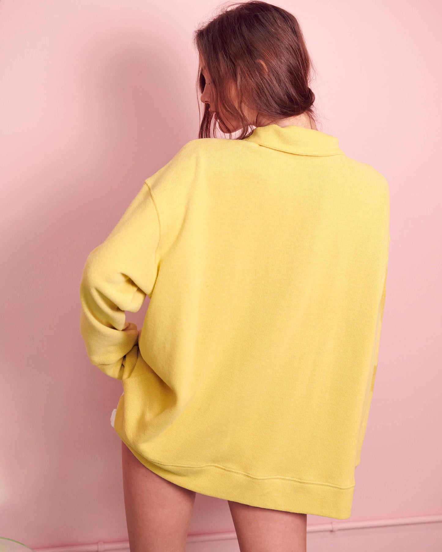 PLUS EXCLUSIVE Front Pocket Sweatshirt | Citron