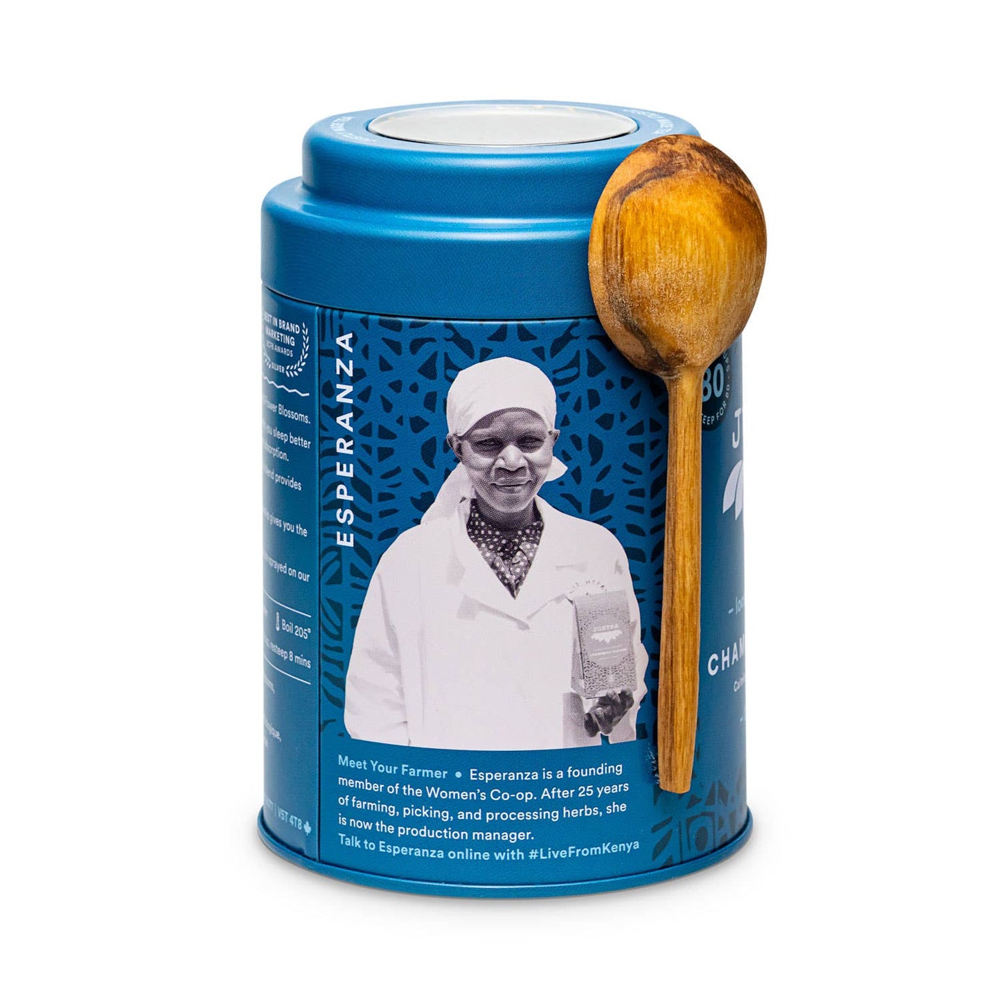 Chamomile Dream Tin & Spoon - Fair-Trade, Calming Herbal Tea