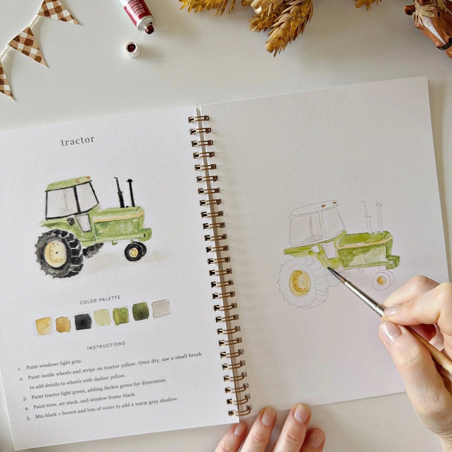 Watercolor Workbook | Farm