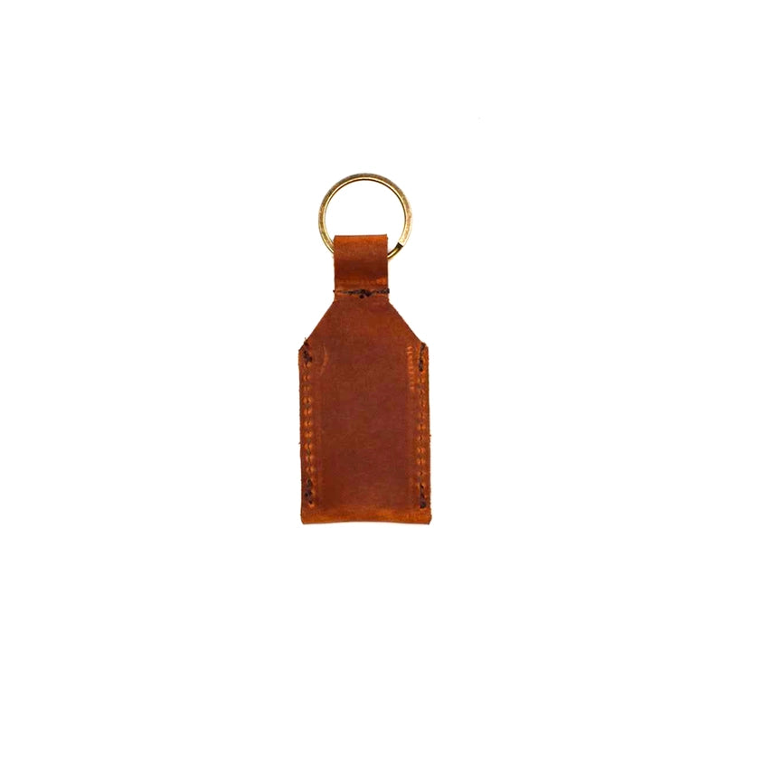 Leather Chapstick Keychain