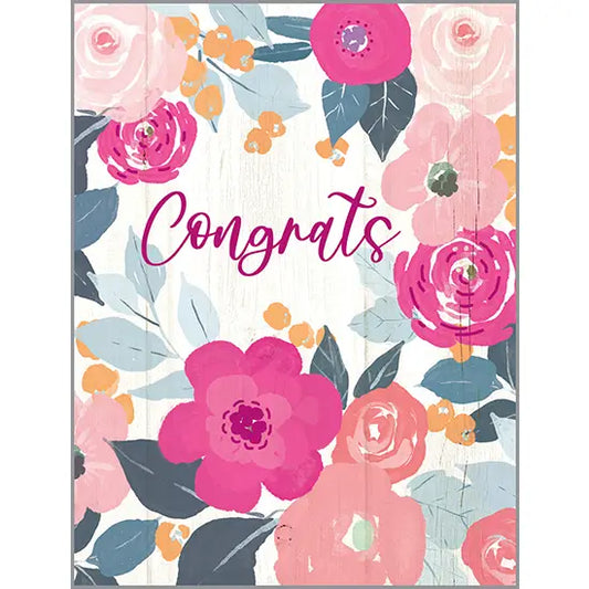 Congratulations Card | Magenta Roses