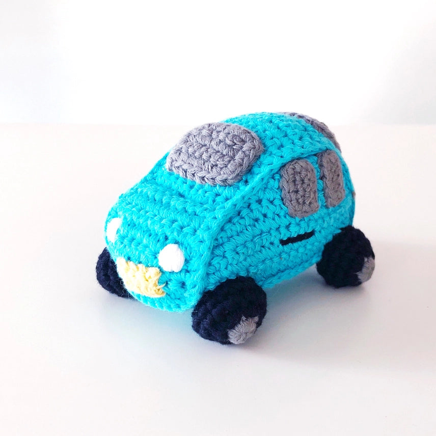 Mini Car Rattle | Turquoise