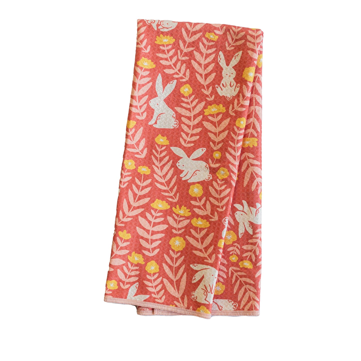 Anywhere Towel | Bunny Meadows Deep Coral