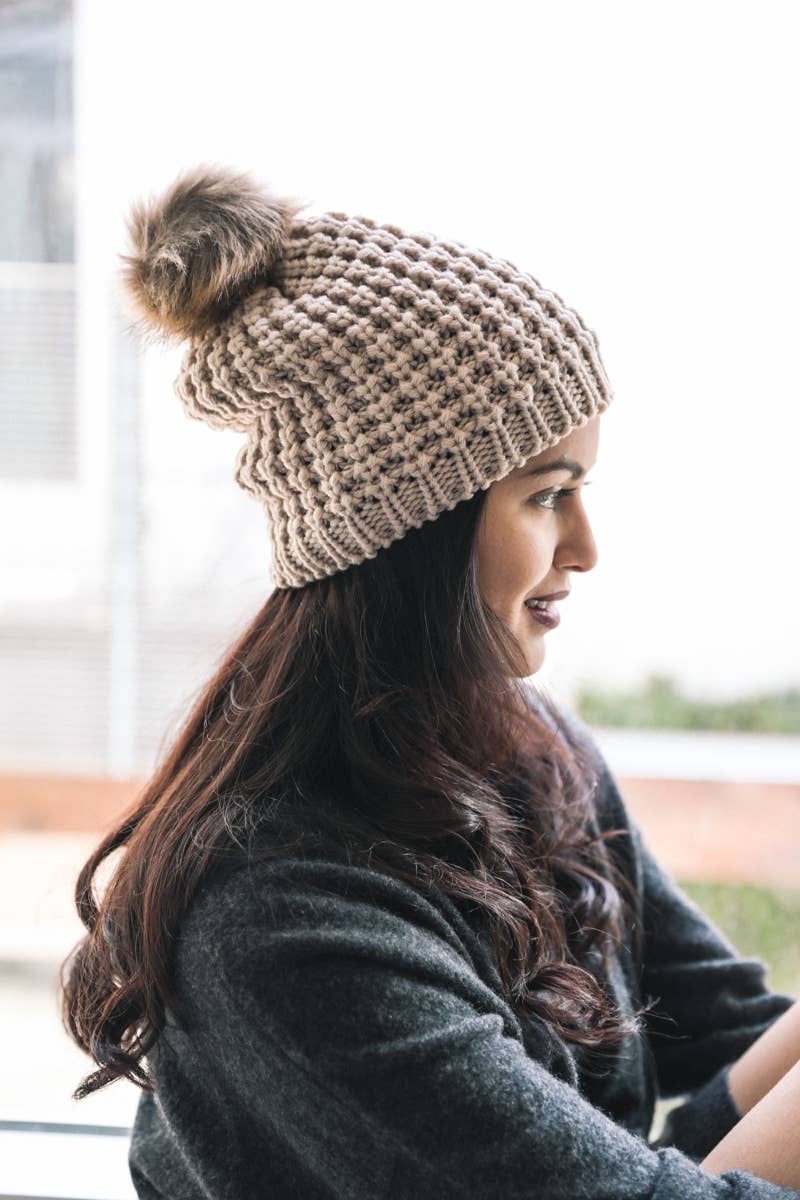 Knit Pom Beanie