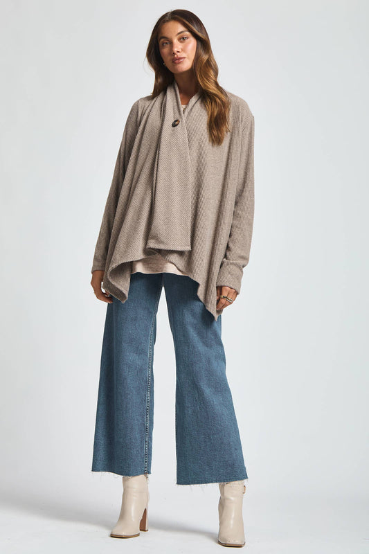 Wrap Top w/ Button Front