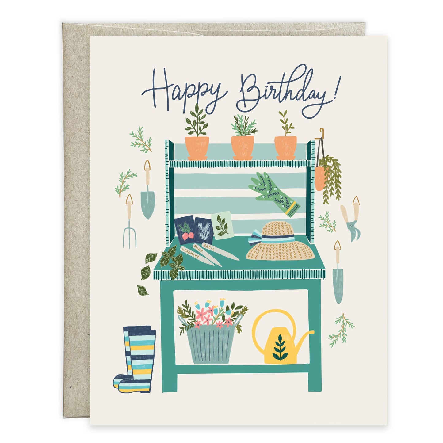 Birthday Greeting Card - Garden