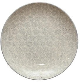 Hand-Stamped Stoneware Plate