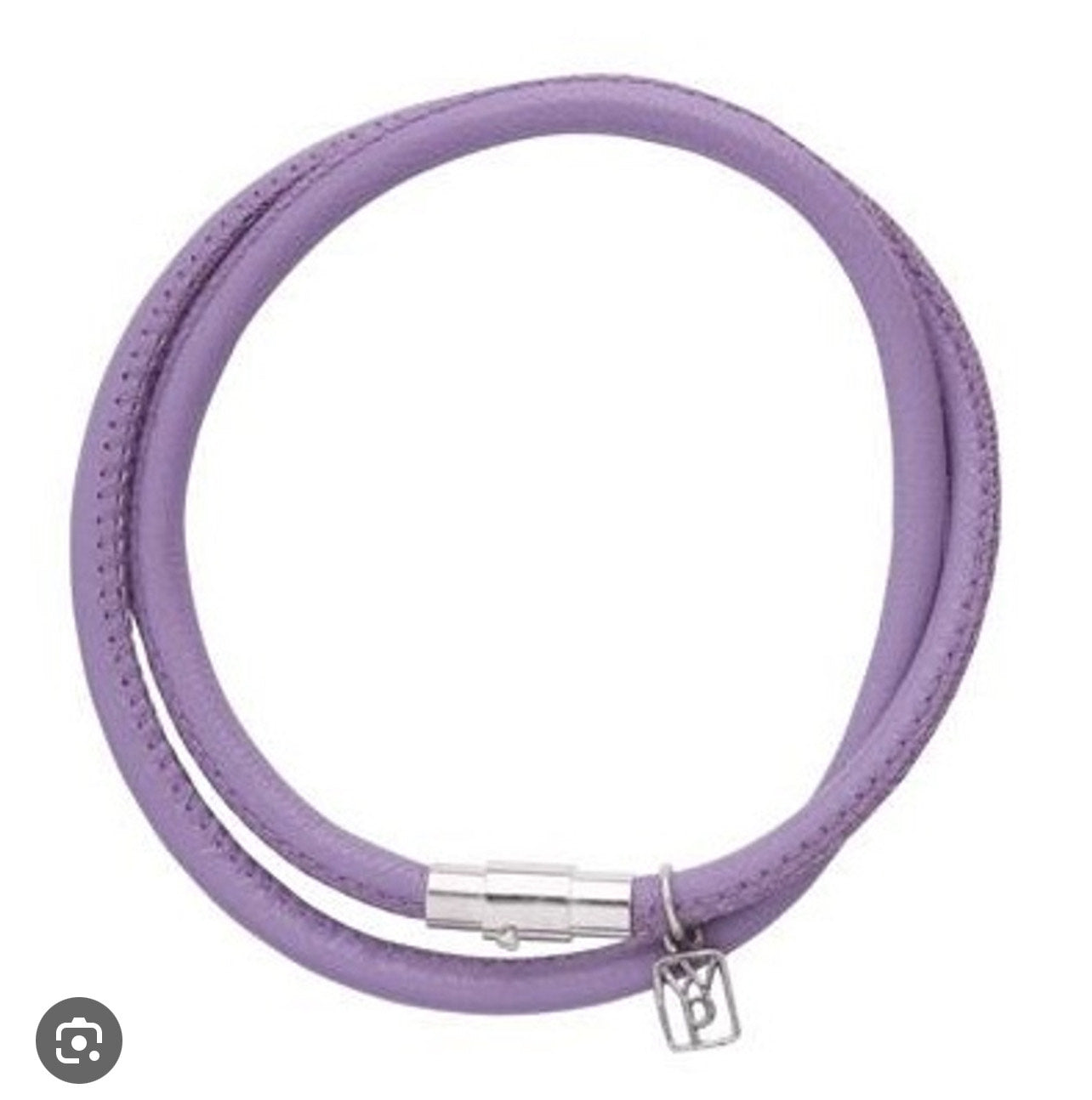 Orchid Nestel Leather Bracelet