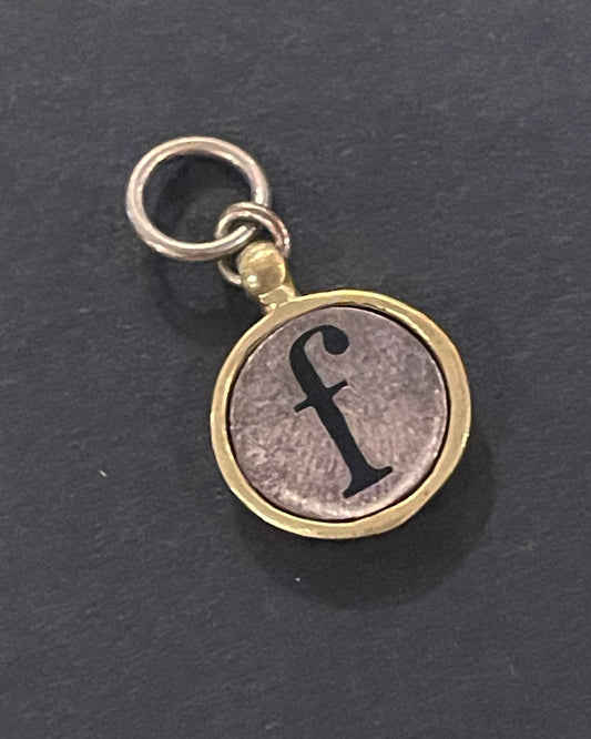 Lower Case Block Letter Charms
