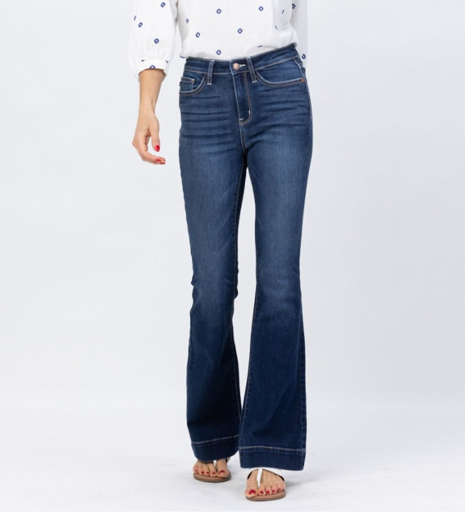 High Waist | Trouser Flare | 2" Hem Jeans