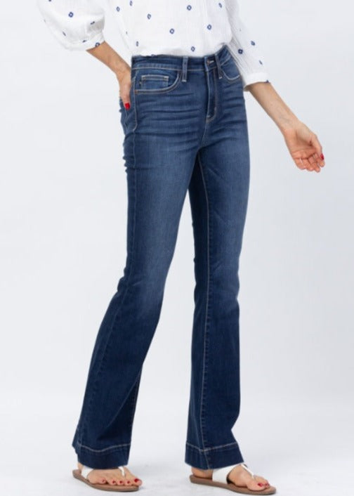 High Waist | Trouser Flare | 2" Hem Jeans