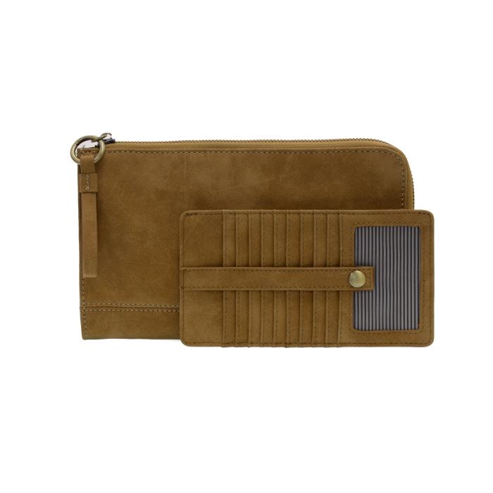 Faux Suede Karina Convertible Wristlet & Wallet