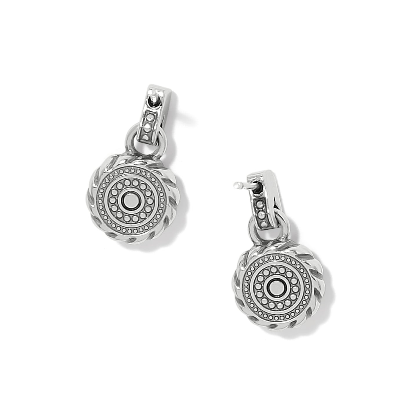 Halo Gemma Petite Round Tanzanite Post Drop Earrings