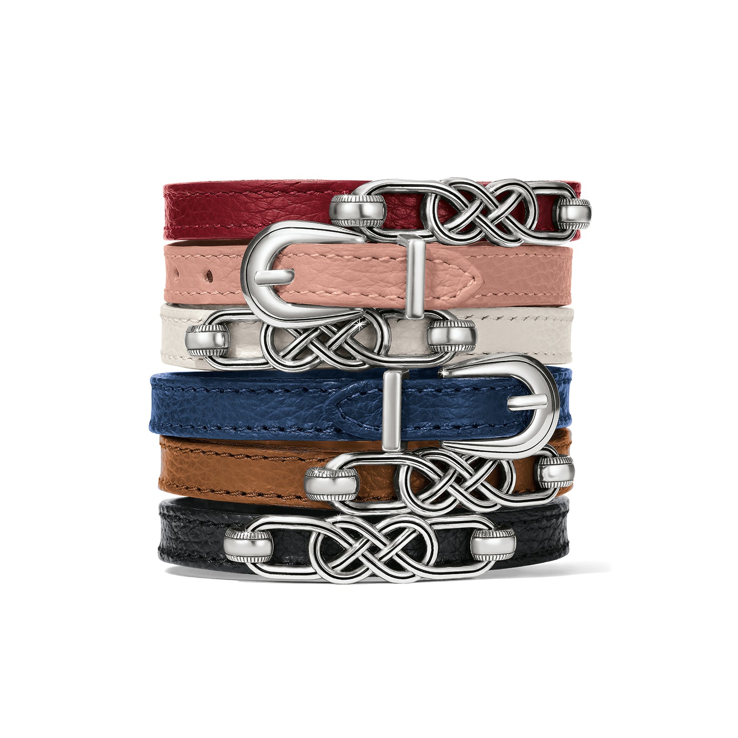 Interlok Braid Black Leather Bracelet